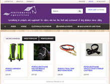 Tablet Screenshot of performance-equestrian.com
